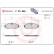 Brake Pad Set, disc brake P23069 Brembo, Thumbnail 3