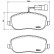 Brake Pad Set, disc brake P23100 Brembo, Thumbnail 2