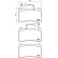 Brake Pad Set, disc brake P23134 Brembo, Thumbnail 2