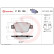 Brake Pad Set, disc brake P23135 Brembo, Thumbnail 3