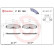 Brake Pad Set, disc brake P23149 Brembo, Thumbnail 3