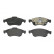 Brake Pad Set, disc brake P23165 Brembo