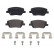 Brake Pad Set, disc brake P23170 Brembo