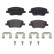 Brake Pad Set, disc brake P23170 Brembo, Thumbnail 2