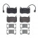 Brake Pad Set, disc brake P23183 Brembo
