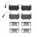 Brake Pad Set, disc brake P23184 Brembo