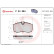 Brake Pad Set, disc brake P24084 Brembo, Thumbnail 3