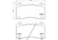 Brake Pad Set, disc brake P24202 Brembo