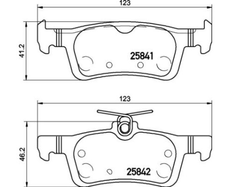 Brake Pad Set, disc brake P24204 Brembo, Image 2