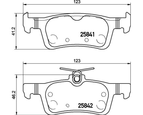 Brake Pad Set, disc brake P24204 Brembo, Image 3
