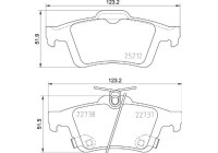 Brake Pad Set, disc brake P24216 Brembo