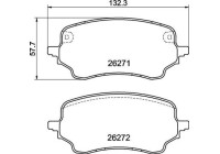 Brake pad set, disc brake P24236 Brembo