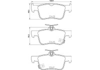 Brake Pad Set, disc brake P28089 Brembo
