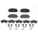 Brake Pad Set, disc brake P28090 Brembo