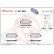 Brake Pad Set, disc brake P28090 Brembo, Thumbnail 3