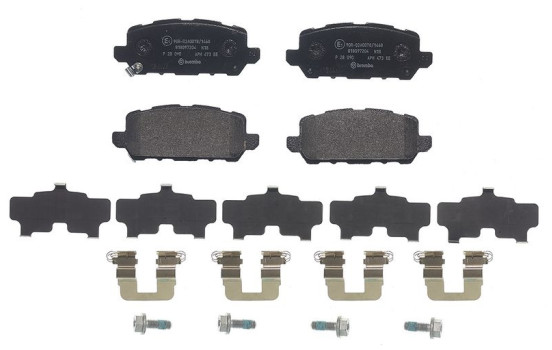 Brake Pad Set, disc brake P28090 Brembo, Image 3