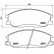 Brake Pad Set, disc brake P30013 Brembo, Thumbnail 2