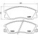 Brake Pad Set, disc brake P30017 Brembo, Thumbnail 3