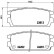 Brake Pad Set, disc brake P30021 Brembo, Thumbnail 2