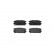 Brake Pad Set, disc brake P30021 Brembo