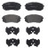 Brake Pad Set, disc brake P30093 Brembo, Thumbnail 2