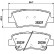 Brake Pad Set, disc brake P30101 Brembo