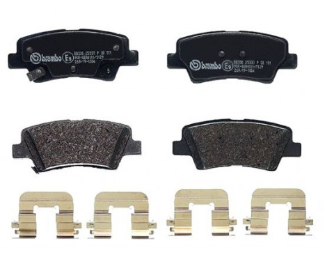 Brake Pad Set, disc brake P30101 Brembo, Image 2