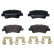 Brake Pad Set, disc brake P30101 Brembo, Thumbnail 2