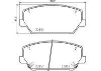 Brake Pad Set, disc brake P30102 Brembo