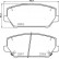 Brake Pad Set, disc brake P30102 Brembo, Thumbnail 2