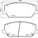 Brake Pad Set, disc brake P30102 Brembo, Thumbnail 2