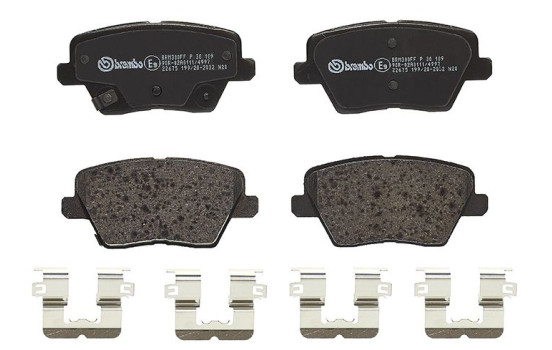 Brake Pad Set, disc brake P30109 Brembo, Image 2