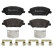 Brake Pad Set, disc brake P30110 Brembo
