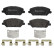 Brake Pad Set, disc brake P30110 Brembo, Thumbnail 2