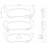 Brake Pad Set, disc brake P37009 Brembo, Thumbnail 2