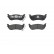 Brake Pad Set, disc brake P37009 Brembo