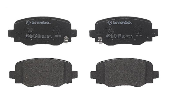 Brake Pad Set, disc brake P37020 Brembo