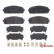 Brake Pad Set, disc brake P37021 Brembo, Thumbnail 2