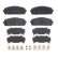 Brake Pad Set, disc brake P37021 Brembo, Thumbnail 3