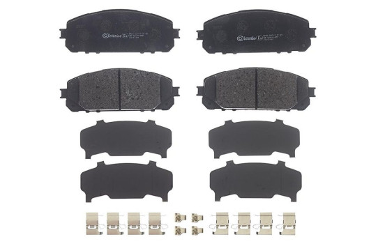 Brake Pad Set, disc brake P37021 Brembo, Image 3