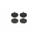 Brake Pad Set, disc brake P44001 Brembo