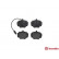 Brake Pad Set, disc brake P44003 Brembo, Thumbnail 2