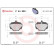 Brake Pad Set, disc brake P44003 Brembo, Thumbnail 3