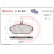 Brake Pad Set, disc brake P44010 Brembo, Thumbnail 3