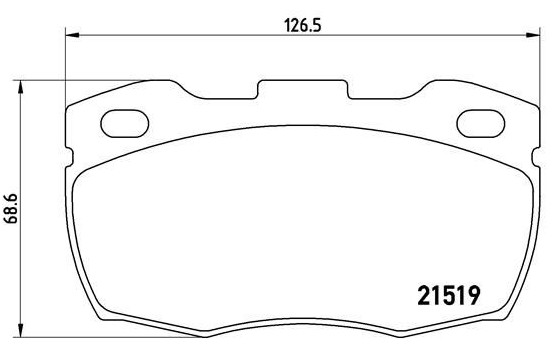 Brake Pad Set, disc brake P44015 Brembo, Image 2