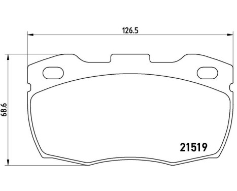 Brake Pad Set, disc brake P44015 Brembo, Image 3
