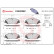 Brake pad set, disc brake P44022NX Brembo, Thumbnail 2