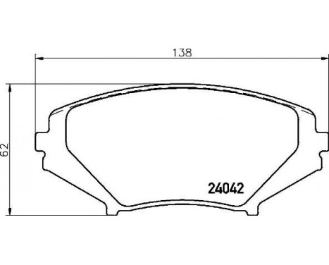 Brake Pad Set, disc brake P49034 Brembo, Image 2