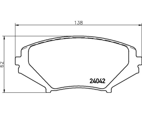 Brake Pad Set, disc brake P49034 Brembo, Image 3