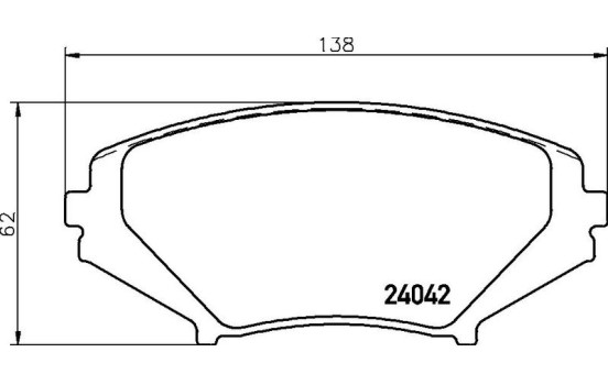 Brake Pad Set, disc brake P49034 Brembo, Image 3